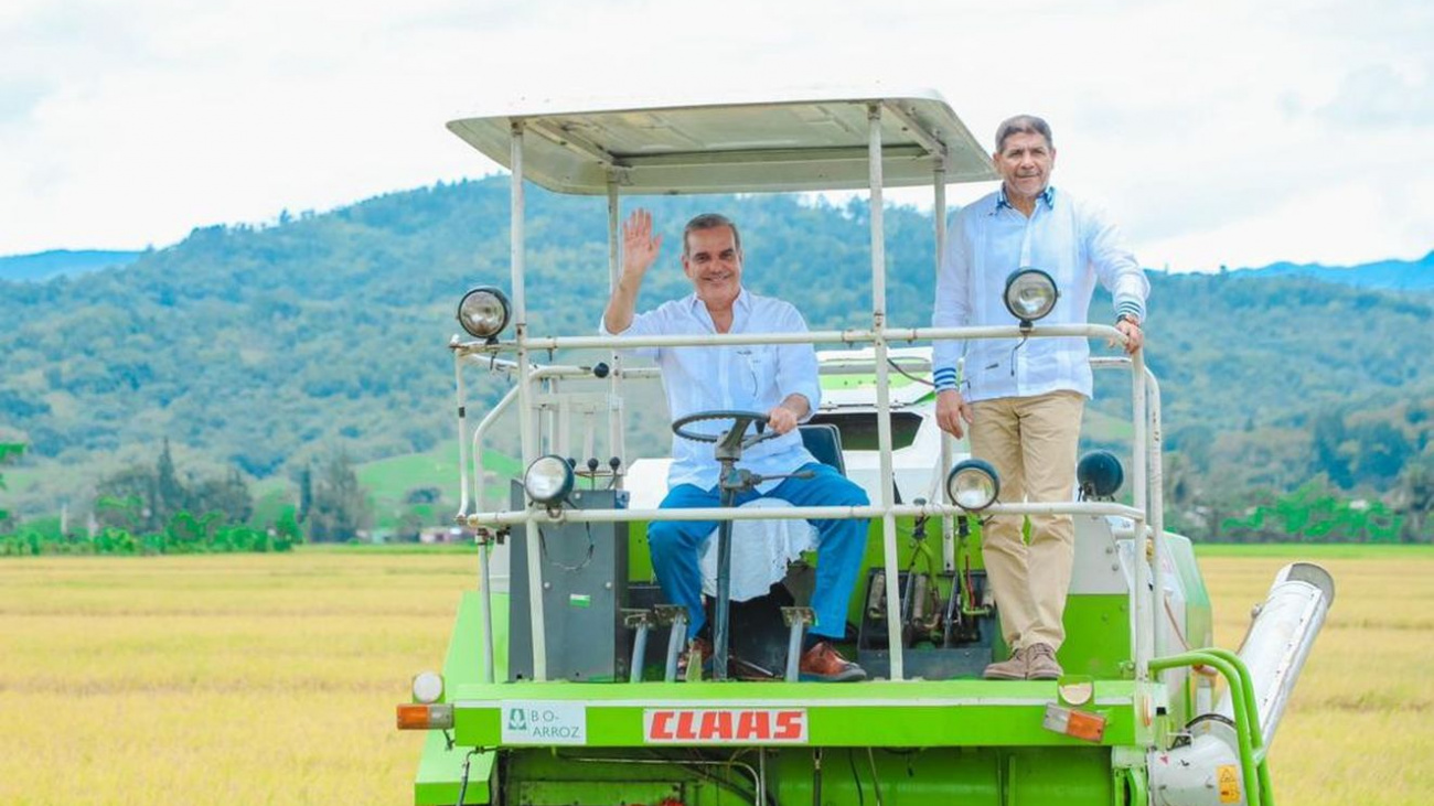 Luis Abinader inicia  cosecha de arroz 2022 y destaca autosuficiencia alimentaria