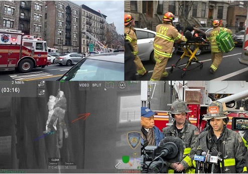 Asisten inquilinos edificio incendiado en Harlem dejó 1 muerto y 17 heridos; residían dominicanos