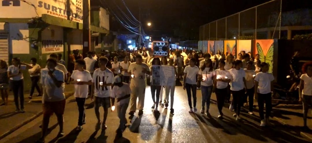 Realizan viacrucis por la salud de los afectados en la tragedia del pasado domingo