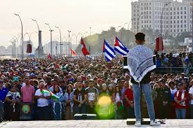 Cuba alza su voz: ¡Palestina libre, basta ya de genocidio!
