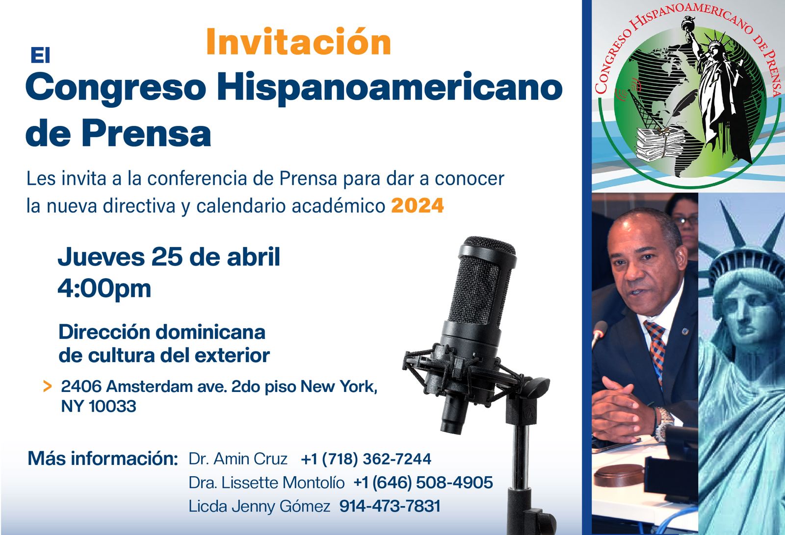 Avance y preparativos del 26° Aniversario del Congreso Hispanoamericano de Prensa  Portada 1 Flayer