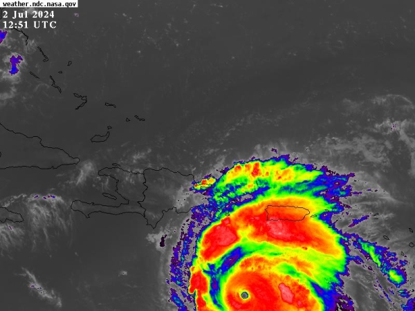 ONAMET  continua rastreo/vigilancia sobre ruta del huracán BERYL
