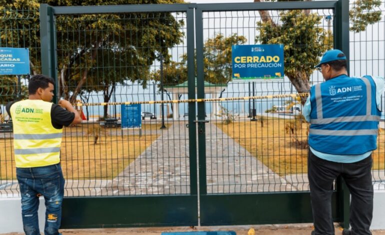 Alcaldía del Distrito Nacional cierra todos los parques por lluvias