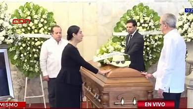Acto funeral del merenguero Ruby Perez