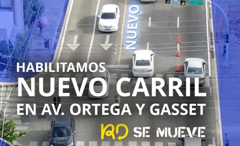 DIGESETT e INTRANT estrenan carril en la Ortega y Gasset para mejorar la movilidad