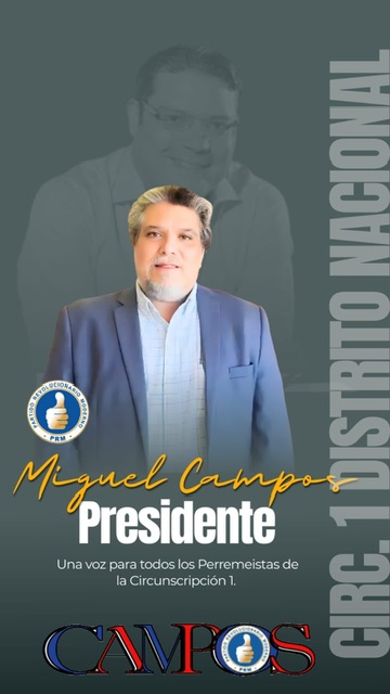 Miguel Ángel Campos Guerrero Anuncia Instalación de Dos Locales Zonales del PRM en la Circunscripción 1 DN