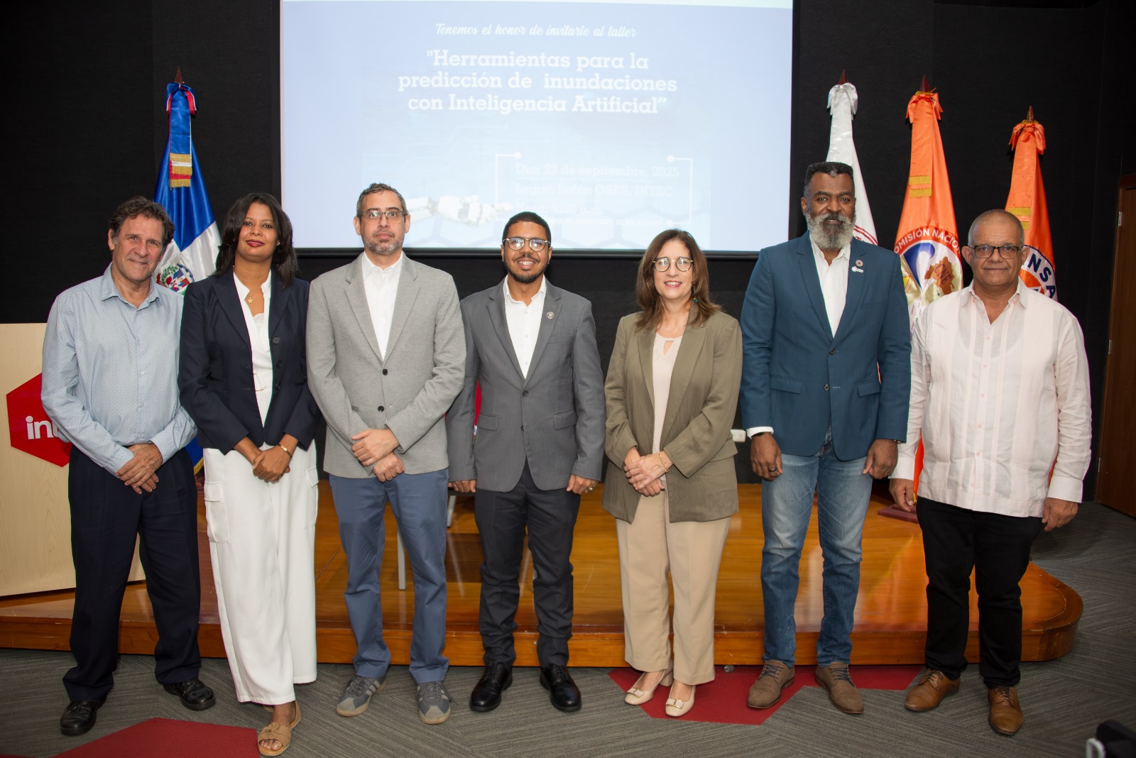 INTEC, Defensa Civil y la CNE imparten taller de herramientas para la predicción de inundaciones con inteligencia artificial
