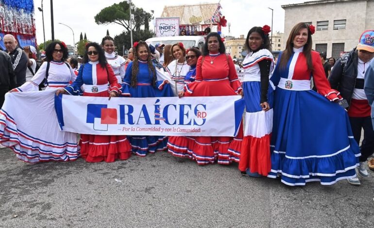 Italia vibró con la cuarta edición de la Parada Dominicana en Roma