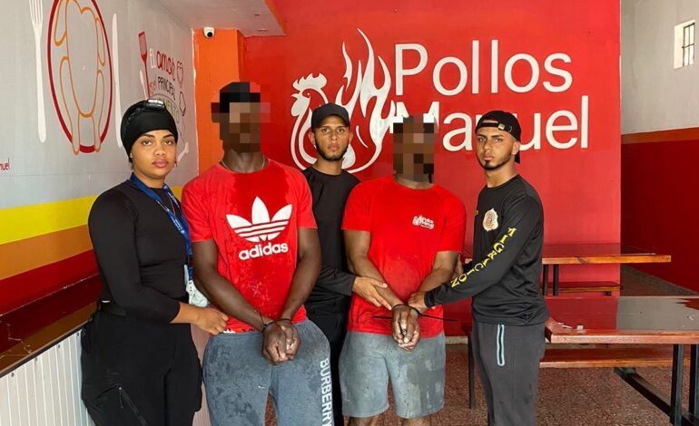 DGM detiene 20 haitianos indocumentados laborando irregularmente  en 13 negocios chinos