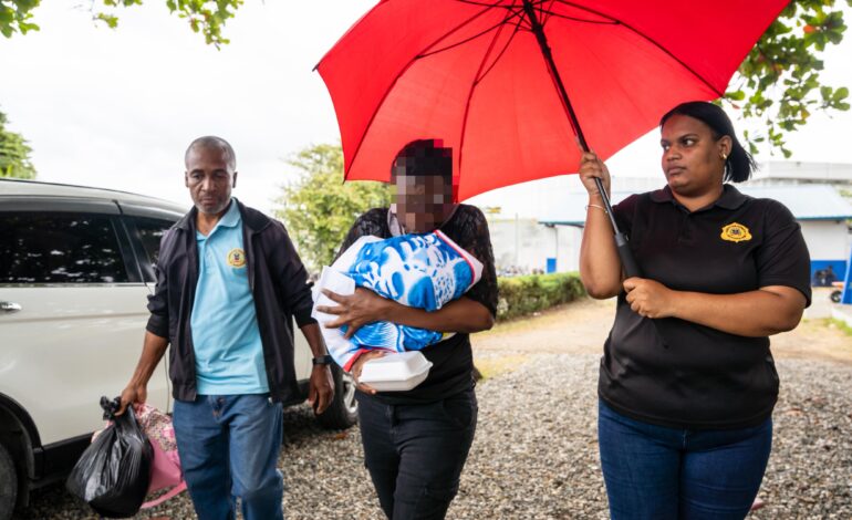 DGM refuerza atención médica integral a menores en el Centro de Procesamiento Migratorio de Haina