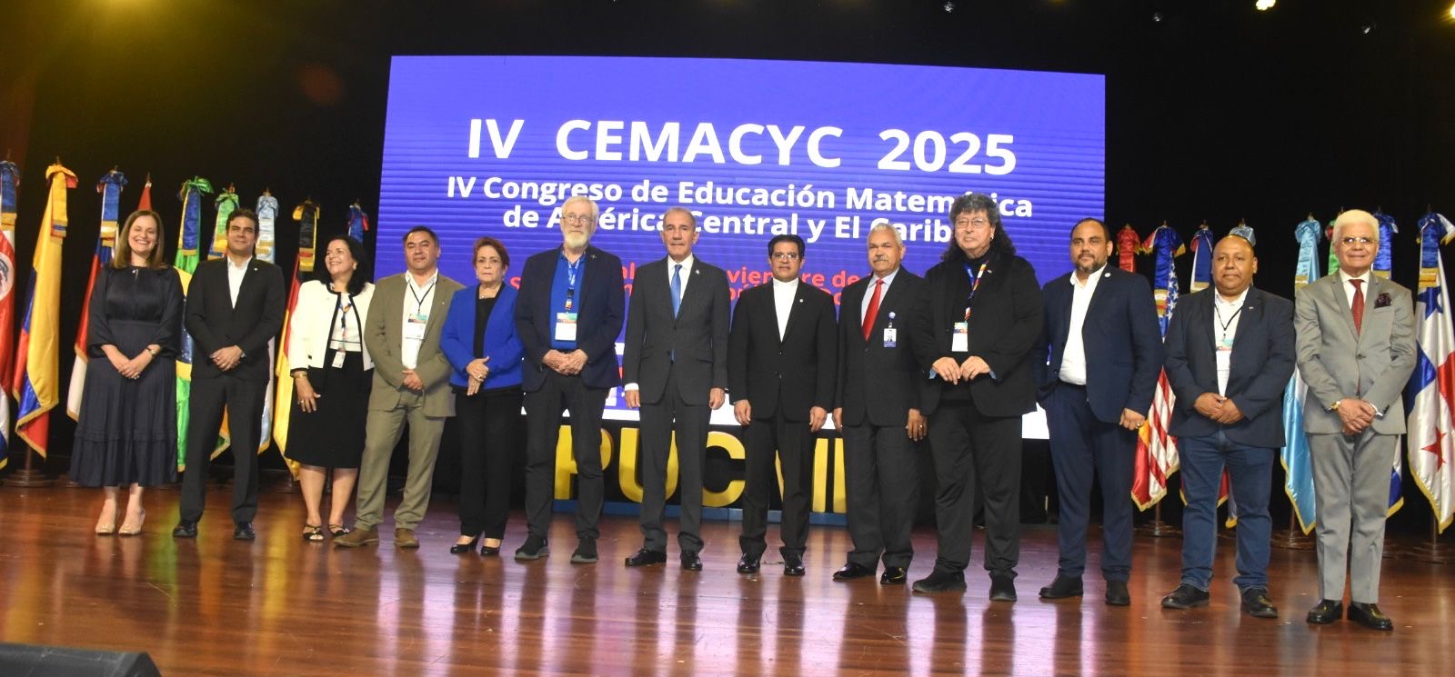 Ministro de Educación Superior y rector de la PUCMM encabezan apertura del IV Congreso de Educación Matemática de América Central y el Caribe (CEMACYC 2025)